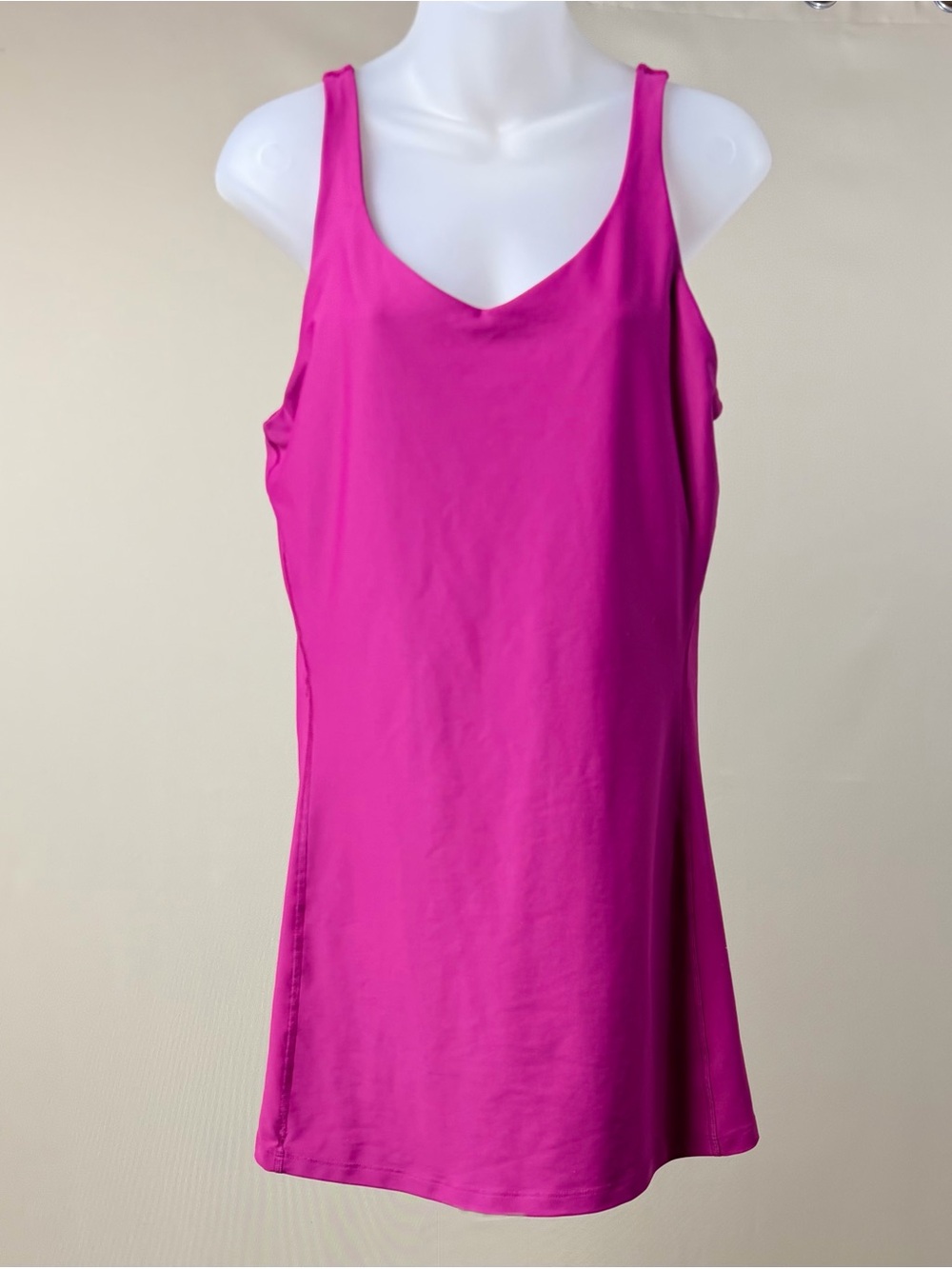 old navy active powersoft pink athletic romper dress built in shorts
